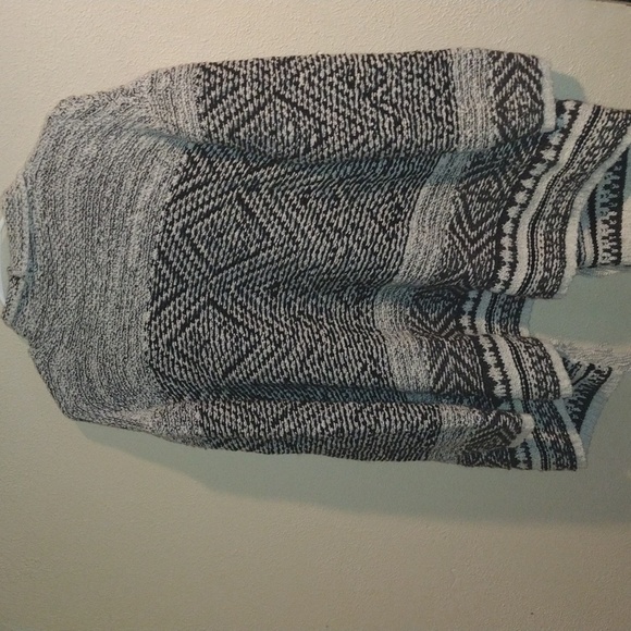 J Jill Wool Blend Aztec Boho Print Cardigan Sweater M - Picture 7 of 7